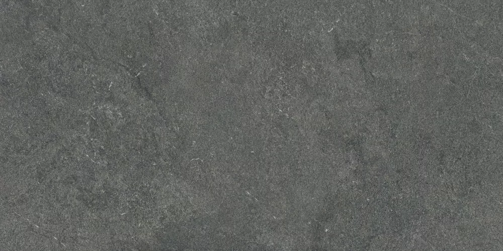 Black X20 tile, stone effect, 60x120, R11 finish.