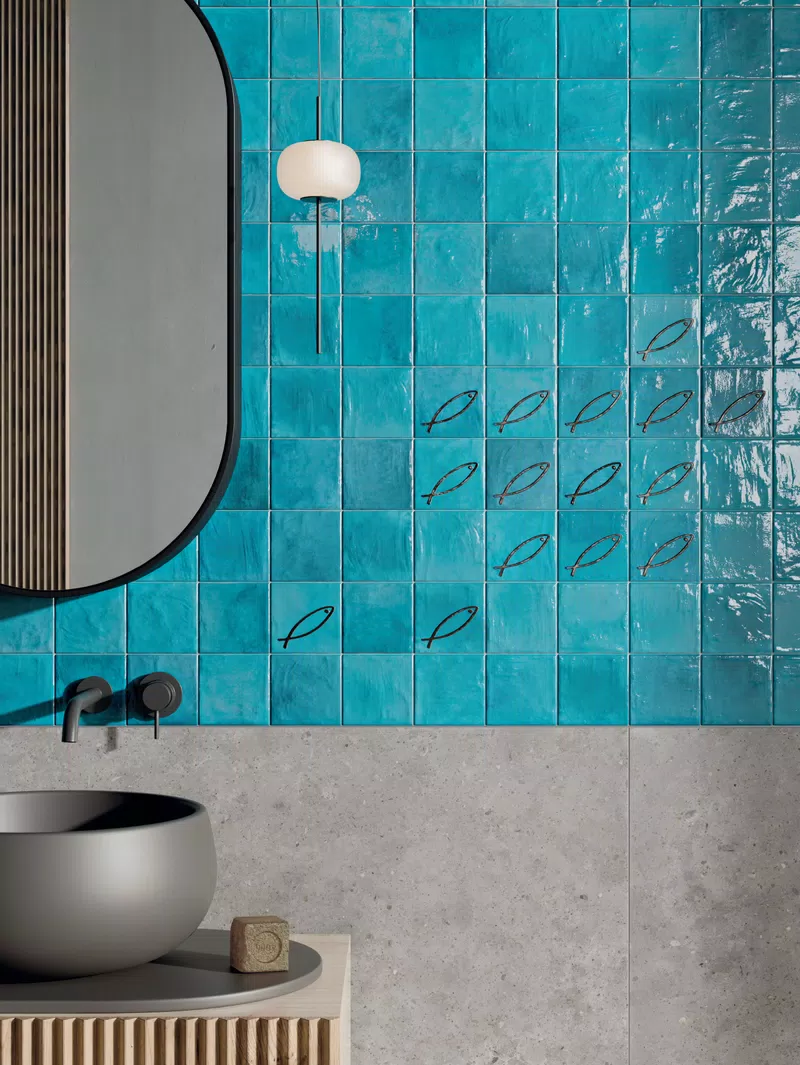 13 POETRY COLORS TURQUOISE 10X10+DEC. SWIM 10X10+POETRY STONE PIRENEI GREY 60X120