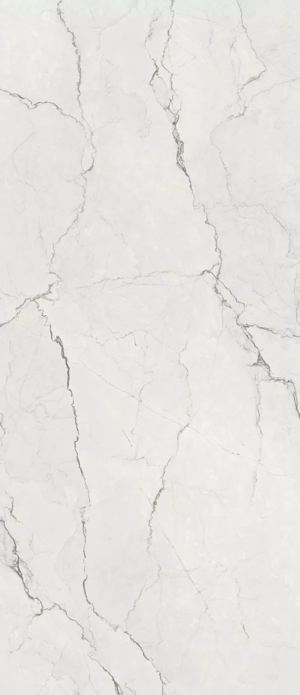 White Supreme Memories tile, marble effect, 120x280, Soft 3D finish.