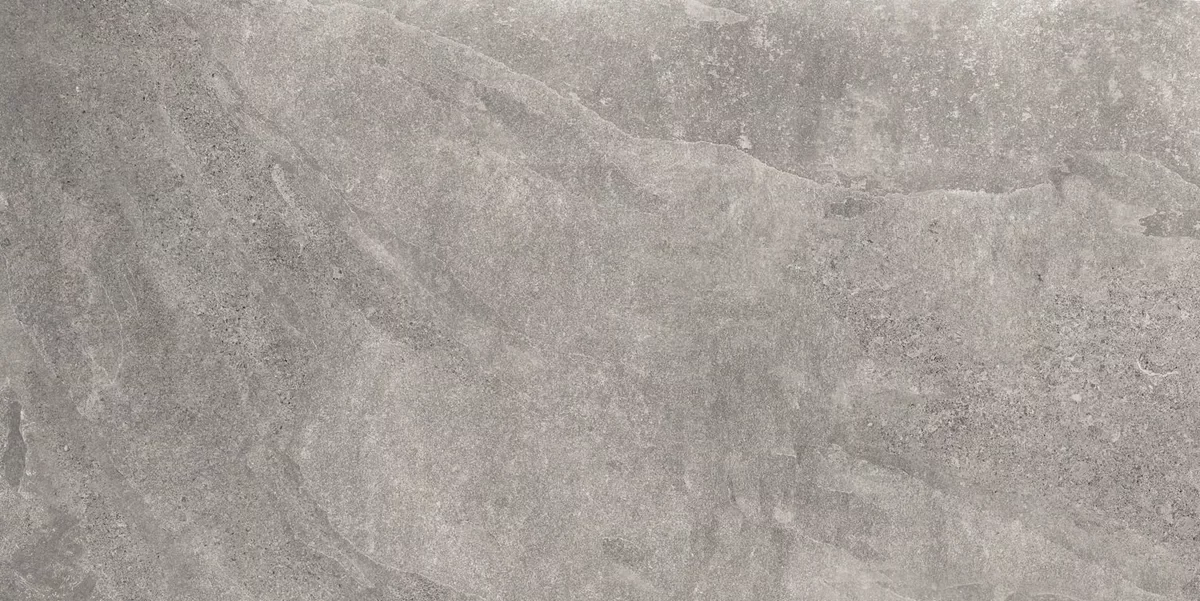 Plein Air Mineral Greige tile by Gardenia&Ariana in grey, R11 finish, 60x120, 20 mm thickness.