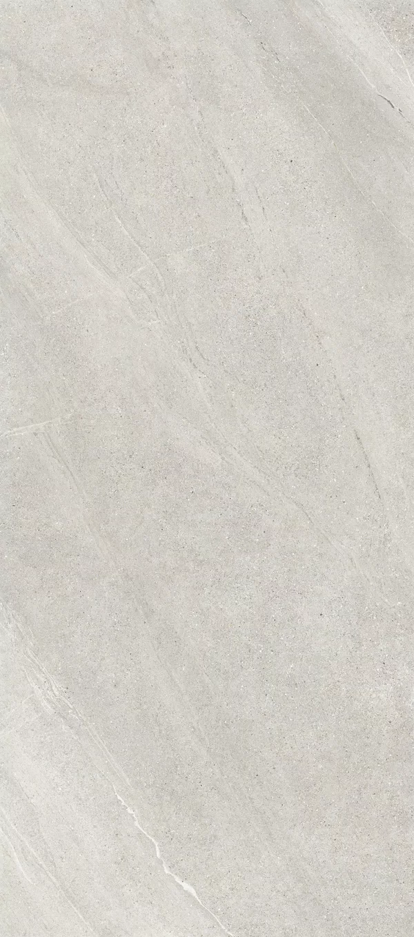Piastrella Rockin’ Ice di Flaviker in bianco, finitura Naturale, 120x280, spessore 6 mm.