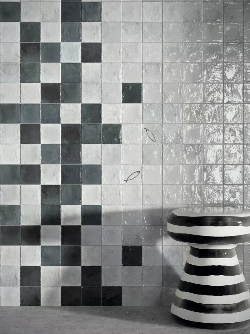 22 POETRY COLORS PEARL 10X10 + SMOKE 10X10 + POETRY STONE PIRENEI GREY 60X120