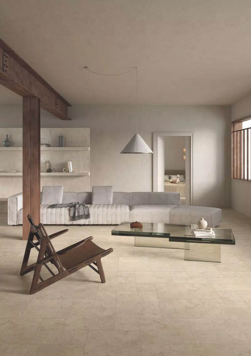 E_01_OROSEI CREAM MIX FLOOR 40X60 + FURNITURE BON TON BIANCONE