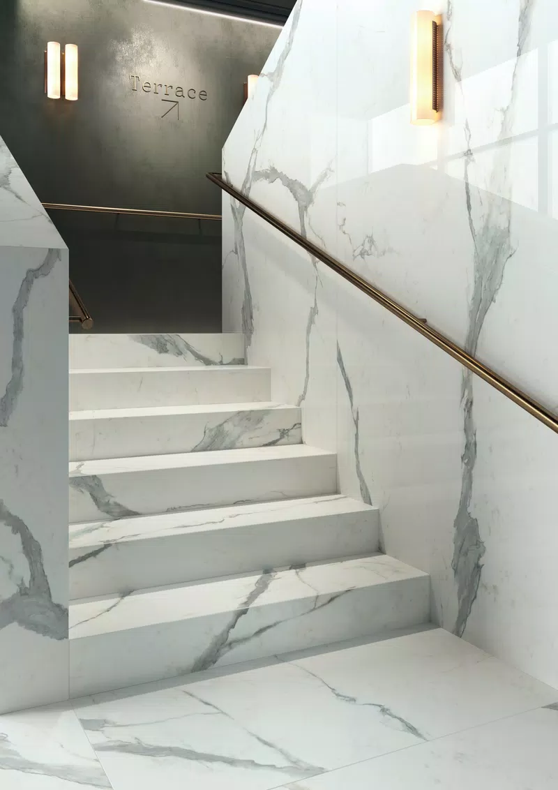 SENSI UP STATUARIO VERSILIA LUX+ 120x270 + STATUARIO VERSILIA LUX+ 60x120
