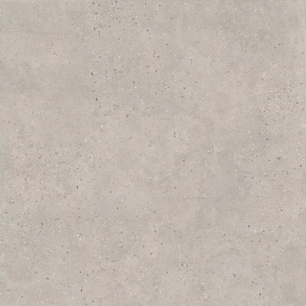 Grey Cosmopolitan tile, cement effect, 160x160, Nat P.tech finish.