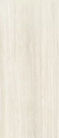 Piastrella Dorica Travertino Ivory Vein di Gardenia&Ariana in bianco, finitura Nat P.tech, 120x280, spessore 6 mm.