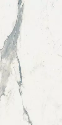 Piastrella Supreme Evo Statuario Superior di Flaviker in bianco, finitura Lux, 60x120, spessore 8.5 mm.