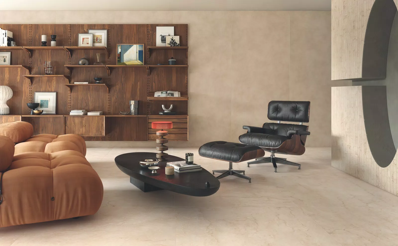 Carreaux effet marbre dans les tons blanc, beige, multicolore, de la collection Bon Ton par Gardenia&Ariana.
