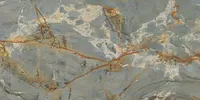 Piastrella effetto marmo Verde della collezione Sensi Signoria di ABK, formato 60x120, finitura Lux, bordo Rettificato.