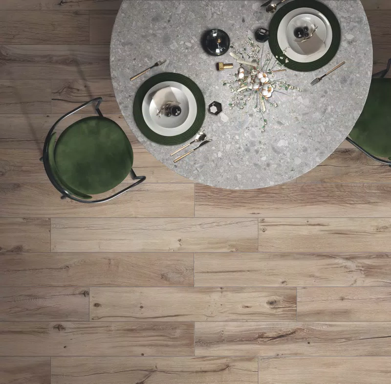 MATERIA CEPPO DI GRE + NORDIK WOOD BEIGE 20X120
