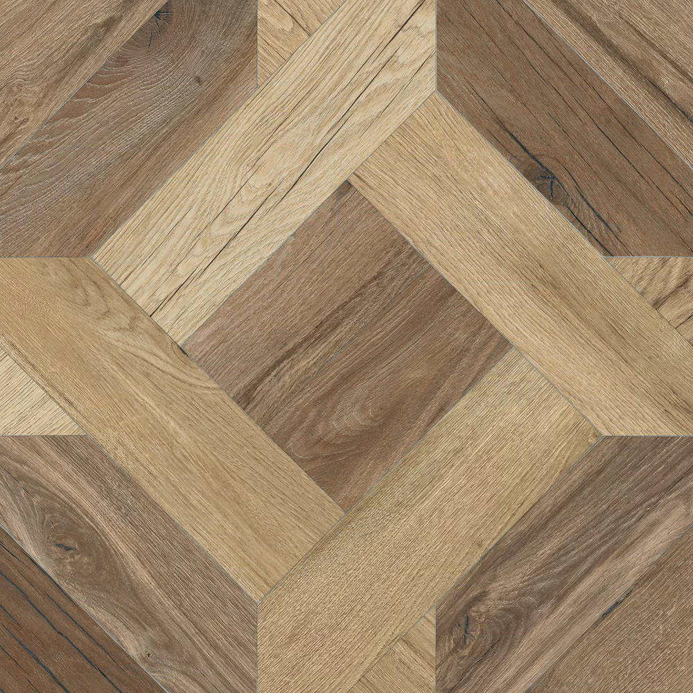 Carreau effet bois Multicolore de la collection Nordik Wood par Flaviker, format 60x60, finition Naturel, bord Rettificato.