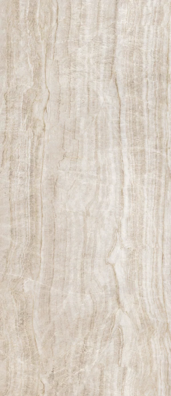Beige Sensi Gems Fliese, Marmor-Optik, 120x280, Oberfläche Soft.