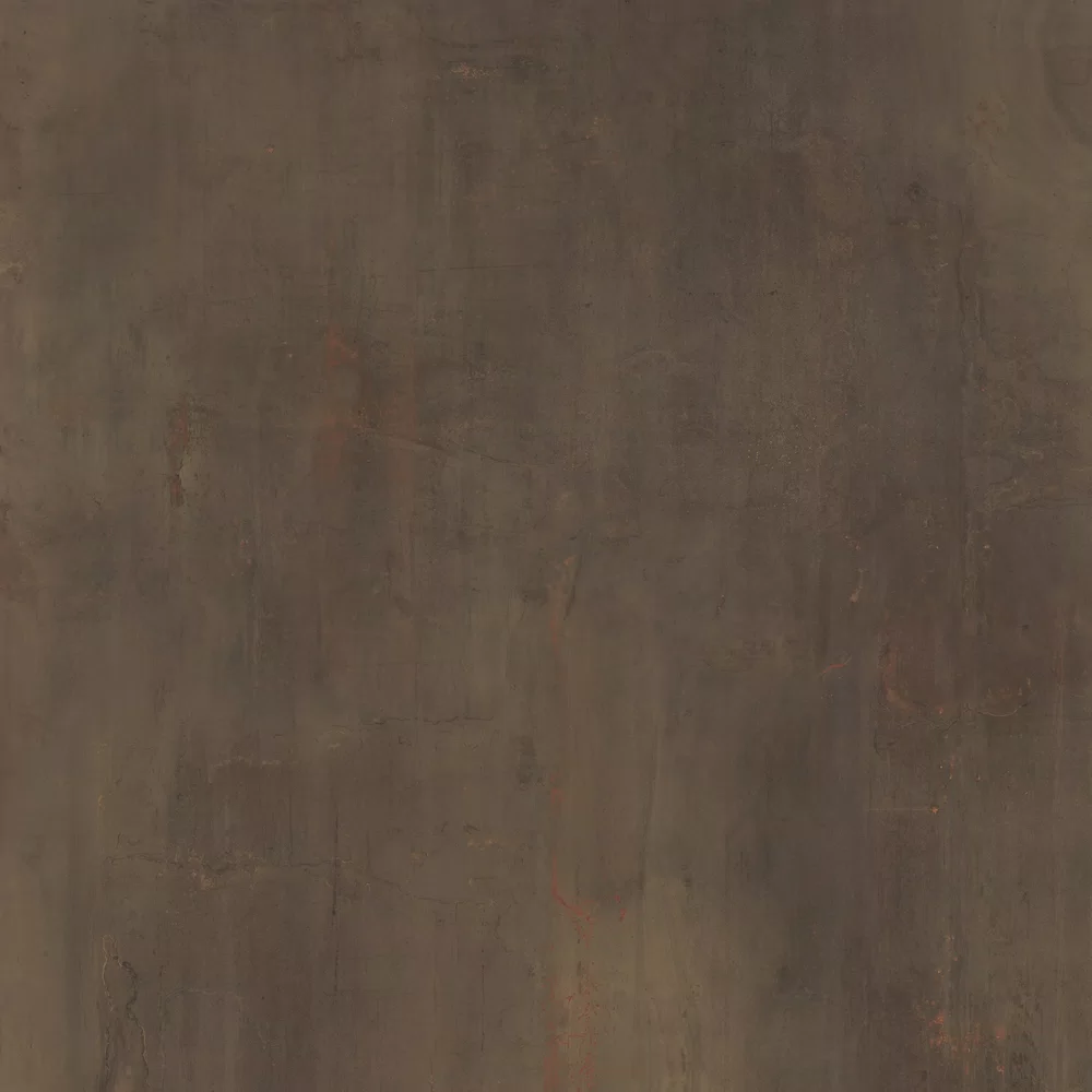 Piastrella effetto metallo Marrone della collezione X20 di Flaviker, formato 90x90, finitura R11, bordo Rettificato.