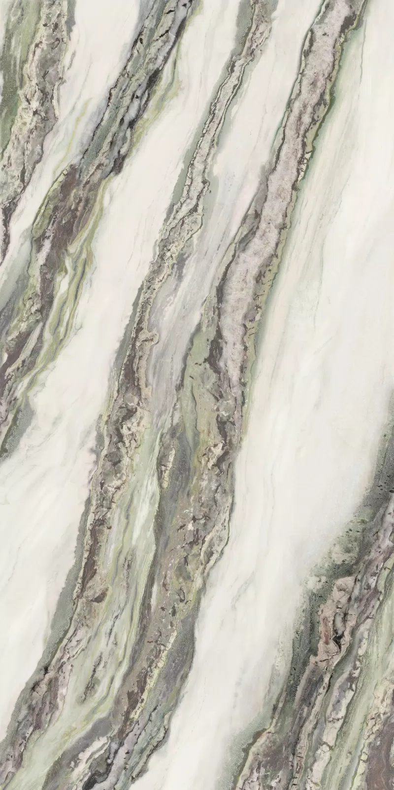 Marble Antartide Platte von ABKStone in Weiß, Oberfläche Lux, 163,5x323, Stärke 20 mm.