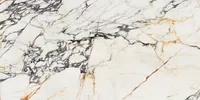 Piastrella effetto marmo Bianco della collezione Supreme Treasure di Flaviker, formato 60x120, finitura Lux, bordo Rettificato.