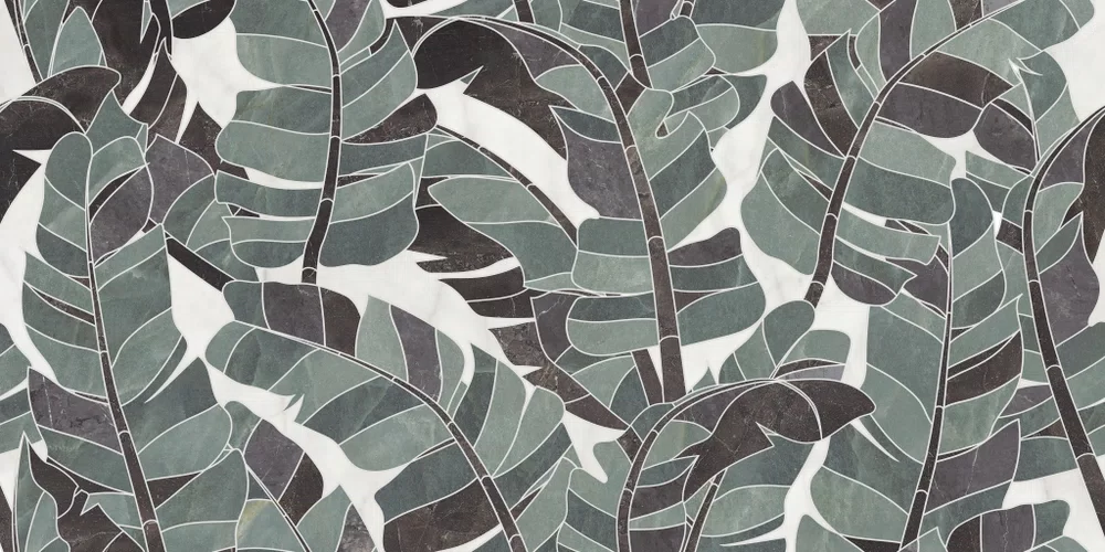 Piastrella Multicolore Sensi Fantasy, effetto marmo, 60x120, finitura Lux 3D.
