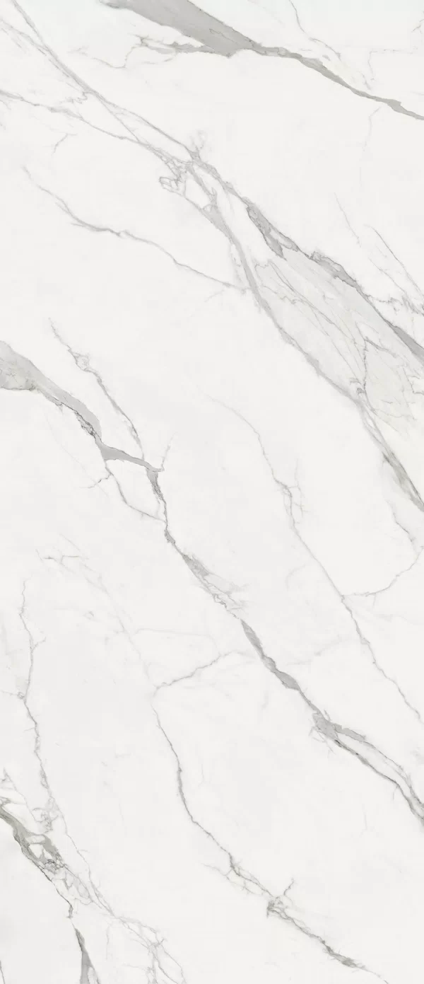 Carreau Blanc La Marmoteca, effet marbre, 120x280, finition Lux.