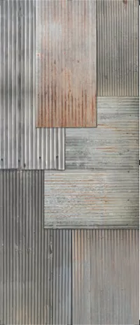 Piastrella Wide&Style Ready To Order Metal di ABK in multicolore, finitura Nat P.tech, 120x280, spessore 6 mm.