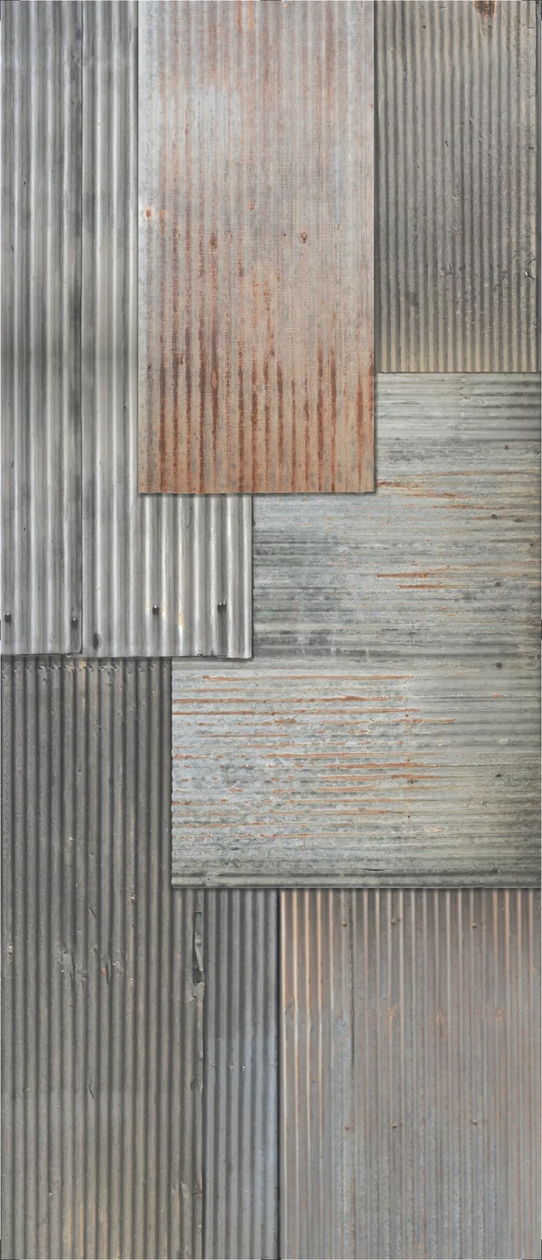 Piastrella Wide&Style Ready To Order Metal di ABK in multicolore, finitura Nat P.tech, 120x280, spessore 6 mm.