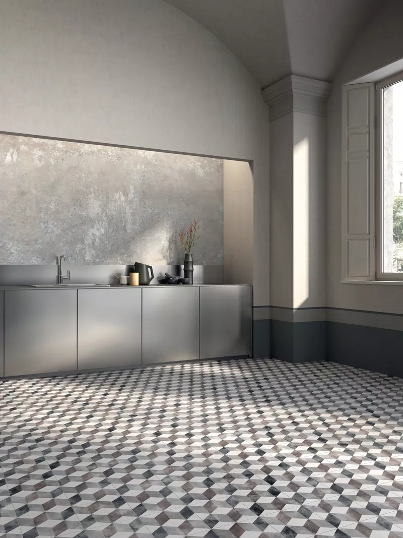 GHOST GREY 120X270 + PLAY CLASSIC BROWN 20X20