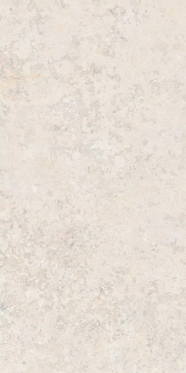 Piastrella effetto pietra Bianco della collezione Out.20 di ABK, formato 60x120, finitura R11, bordo Rettificato.
