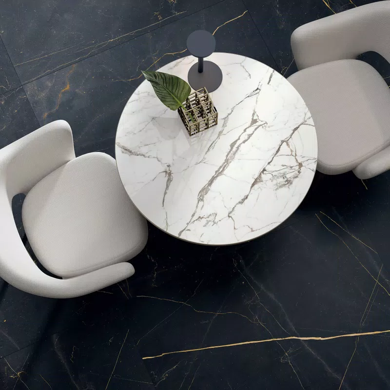 A_08 SENSI 900 PRECIOUS BLACK ANT.3D 120X120+ABKSTONE STATUARIO FANTASTICO LUX