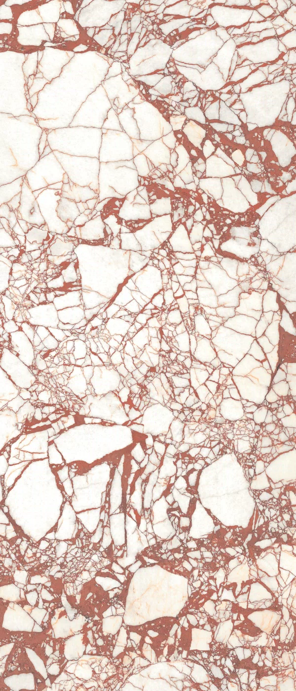 Piastrella Bianco Supreme Hedonism, effetto marmo, 120x280, finitura Lux 3D.