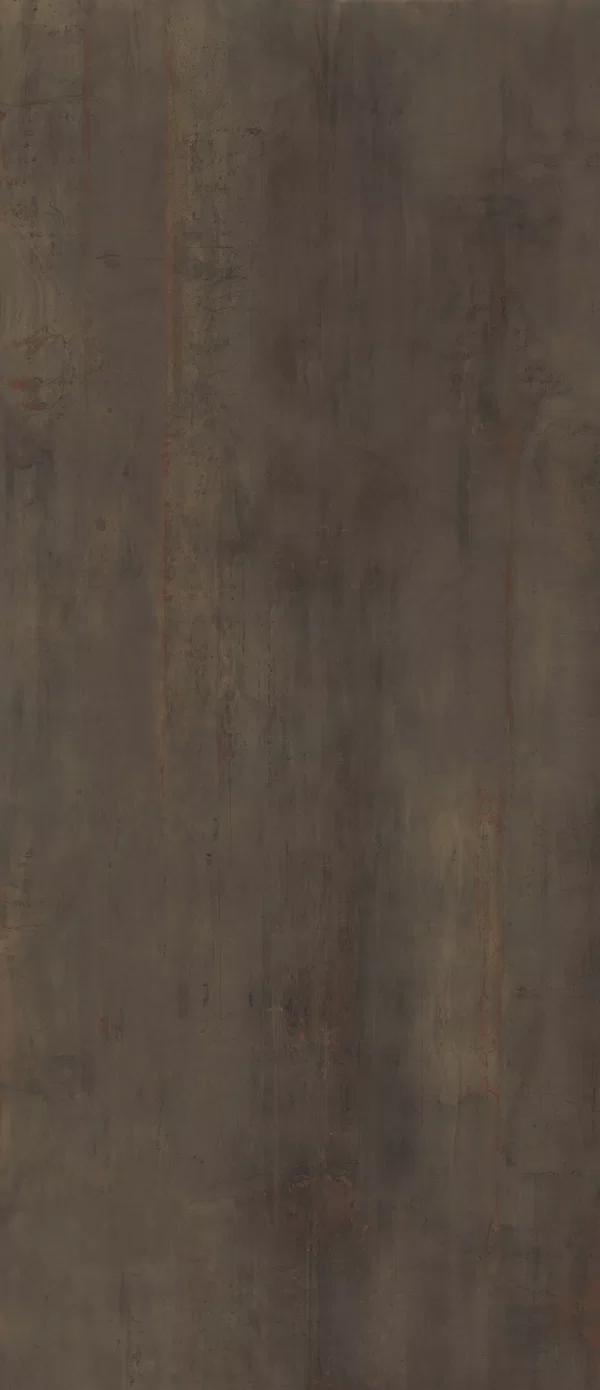 Carreau Marron Rebel, effet métal, 120x280, finition Naturel.