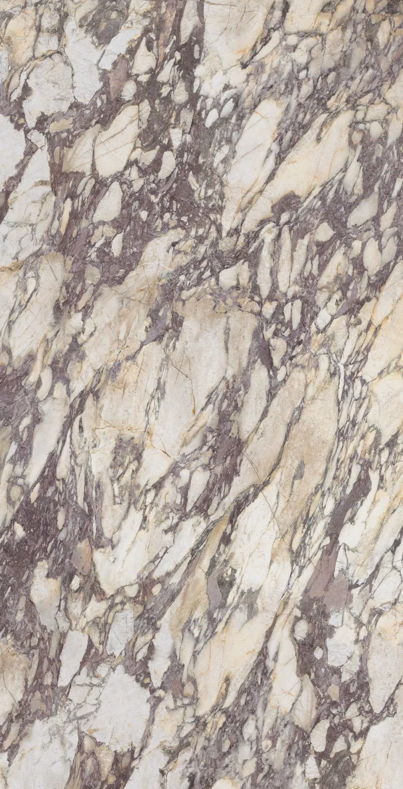 Marble Breccia Medici Platte von ABKStone in Weiß, Oberfläche Gestockt, 163,5x323, Stärke 12 mm.