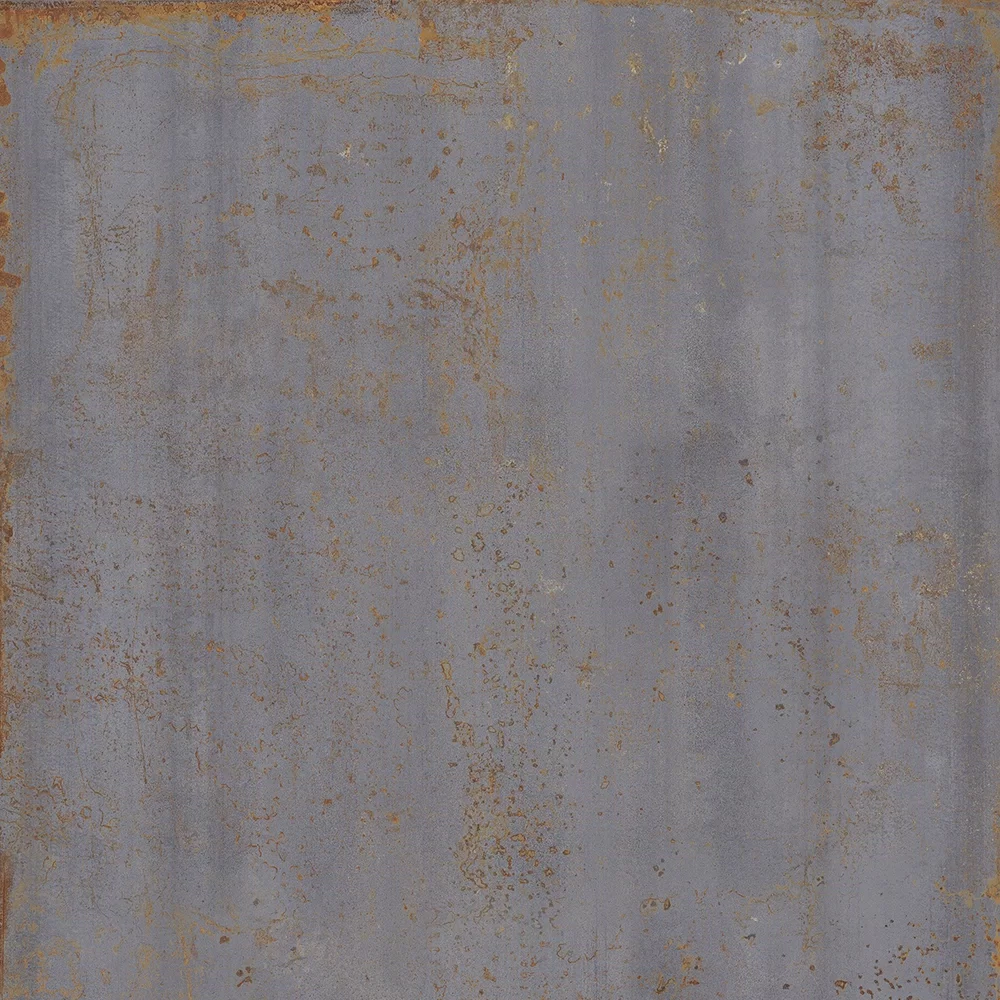 Grey Oxide tile, metal effect, 120x120, Natural finish.