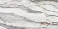 Marble-effect White tile from the Sensi 900 collection by ABK, size 60x120, Lux finish, Rettificato edges.