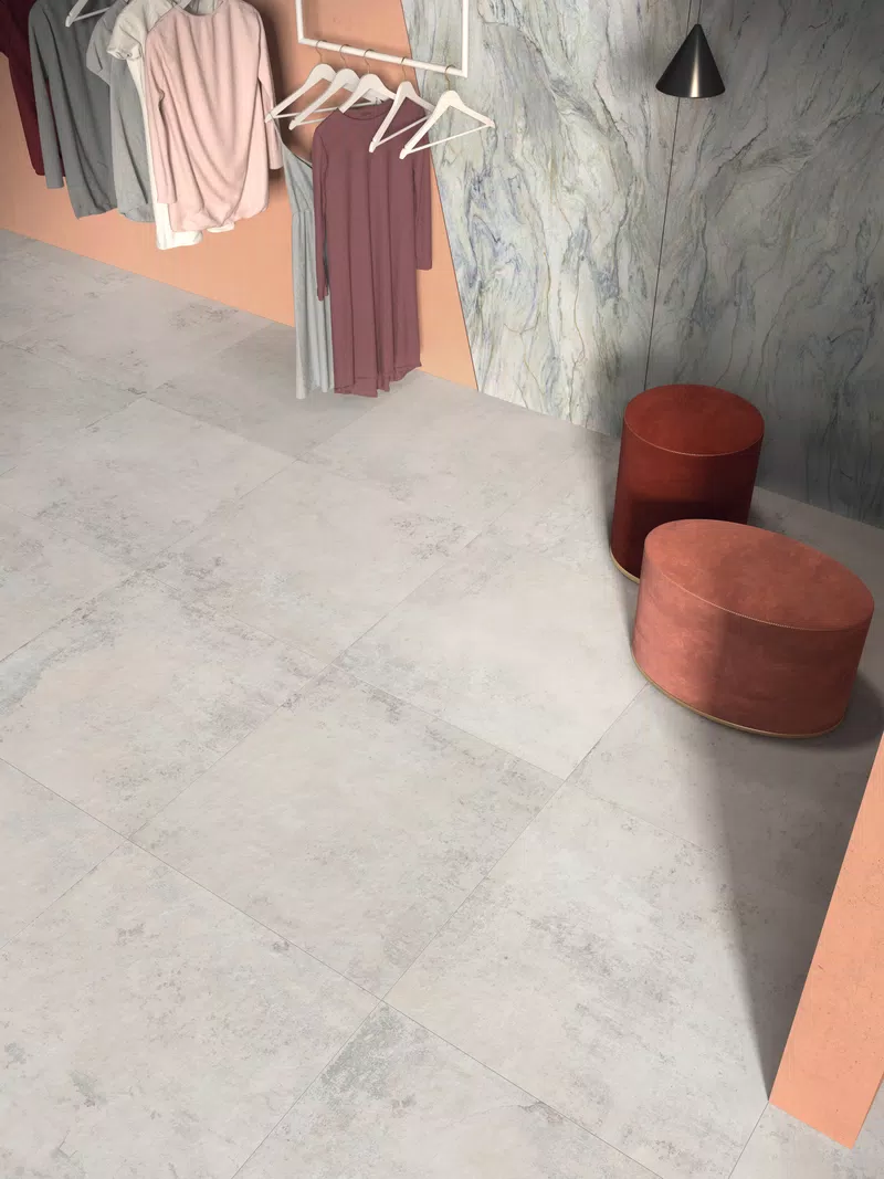 GHOST IVORY 90X90+ABKSTONE QUARZITE FUSION