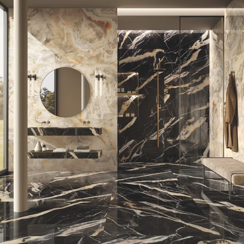 M_021 LA MARMOTECA GOLDEN CARBON LUX 120X120 60X120 + COSMIC IVORY LUX 60X120