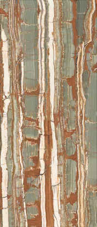 Piastrella Supreme Hedonism Onice Fantastico di Flaviker in multicolore, finitura Lux 3D, 120x280, spessore 6 mm.