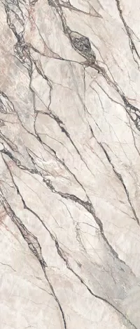 Piastrella Supreme Hedonism Quarzite Sky di Flaviker in bianco, finitura Lux 3D, 120x280, spessore 6 mm.