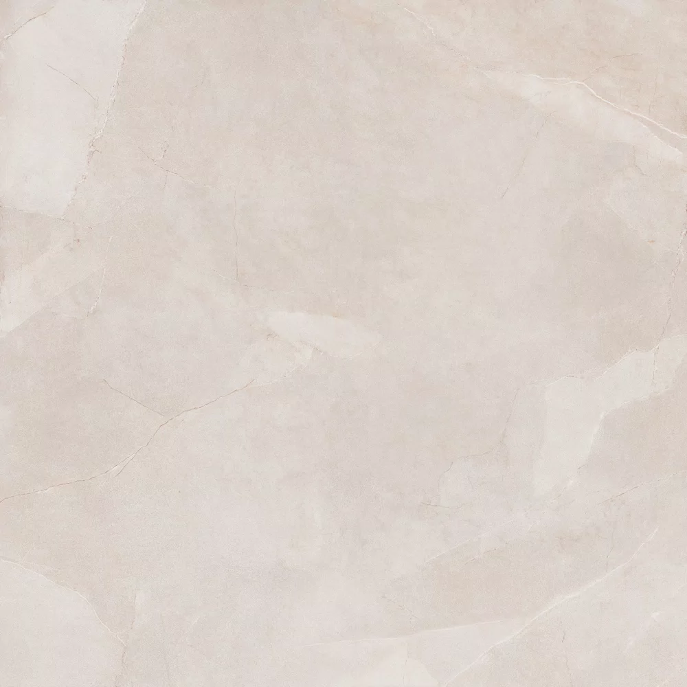 Piastrella effetto pietra Bianco della collezione Storm di Gardenia&Ariana, formato 120x120, finitura Naturale, bordo Rettificato.
