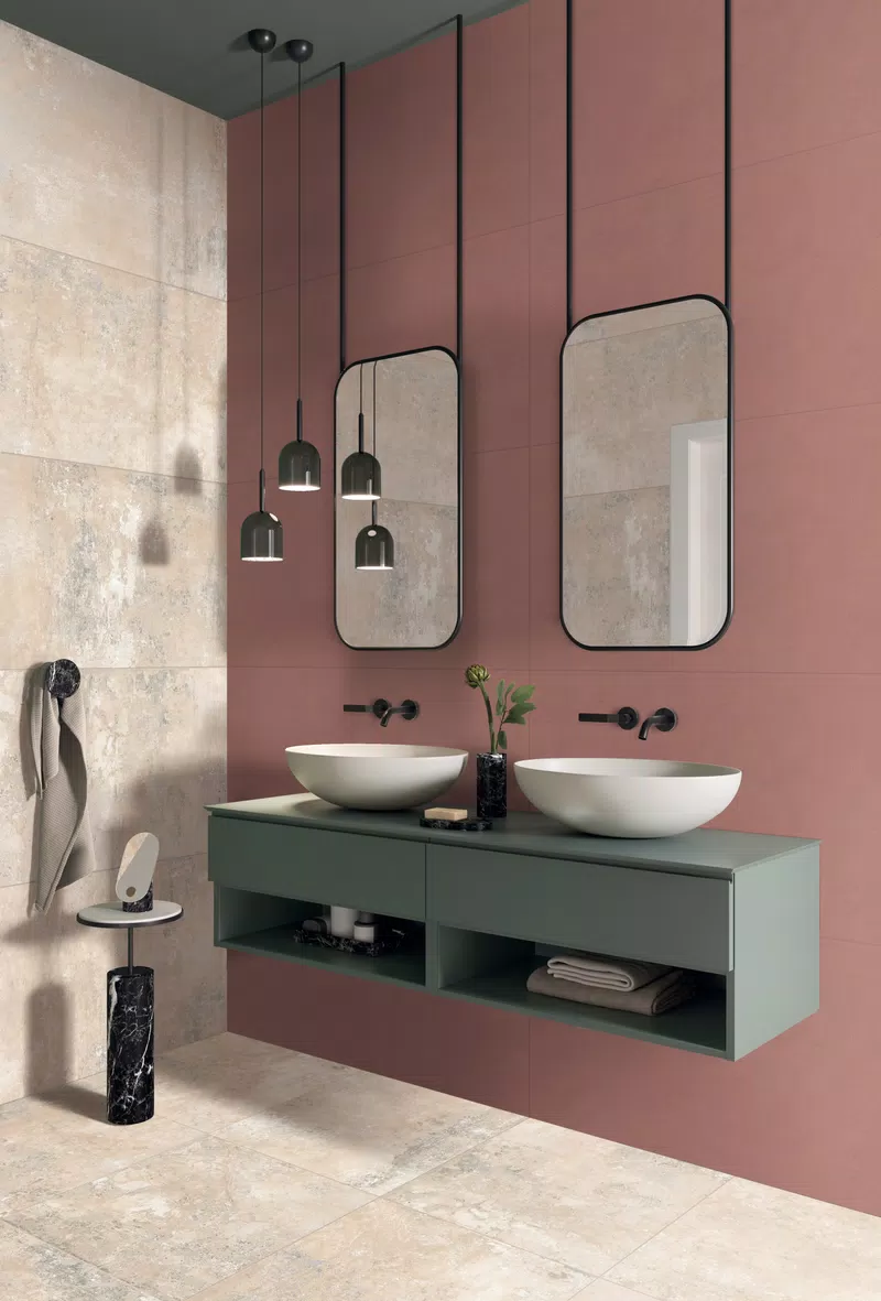 15_WIDE&STYLE MINI PAPRIKA 60X120 + GHOST CLAY 60X120, 60X60
