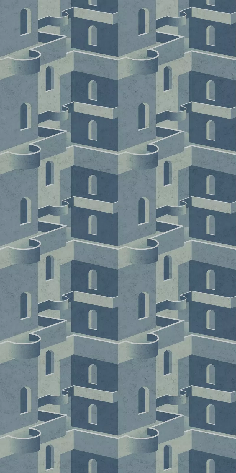 Wide&Style On Demand Urban Fliese von ABK in Mehrfarbig, Oberfläche Natürlich, 160x320, Stärke 6 mm.