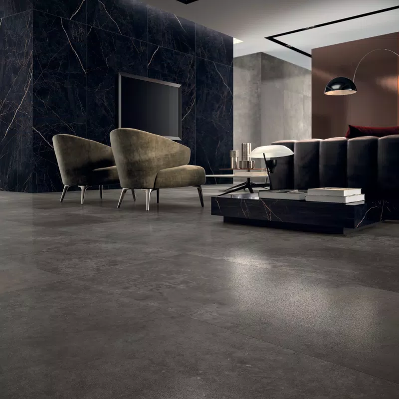 HYPER TAUPE 60X120 LAPP + HYPER TAUPE 120X280 RETT +SUPREME EVO NOIR LAURENT 120X280_2