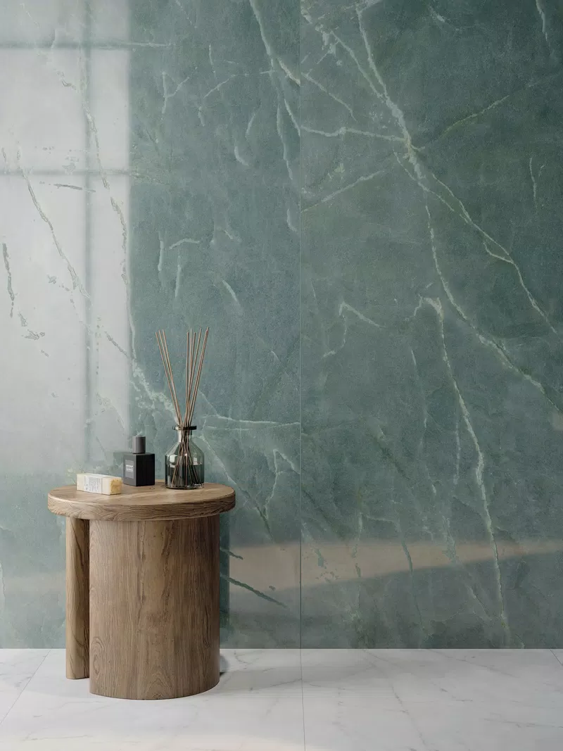 B_02A SENSI NUANCE SEA GREEN LUX3D 120X280+SENSI 900 CARRARA N.60X120