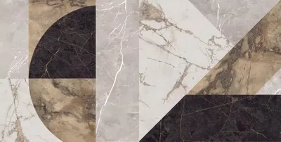 Piastrella effetto marmo Multicolore della collezione Epoque 2.0 di Gardenia&Ariana, formato 60x120, finitura Naturale, bordo Rettificato.