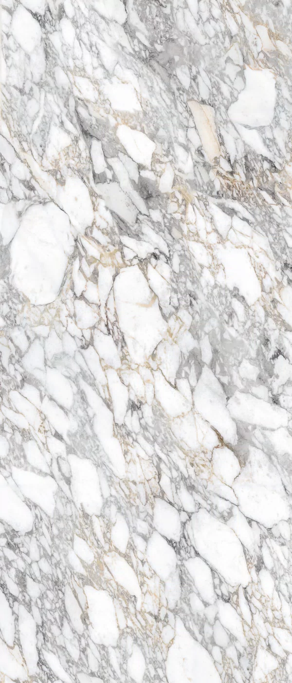 Carreau effet marbre Blanc de la collection Supreme Memories par Flaviker, format 120x280, finition Soft, bord Rettificato.