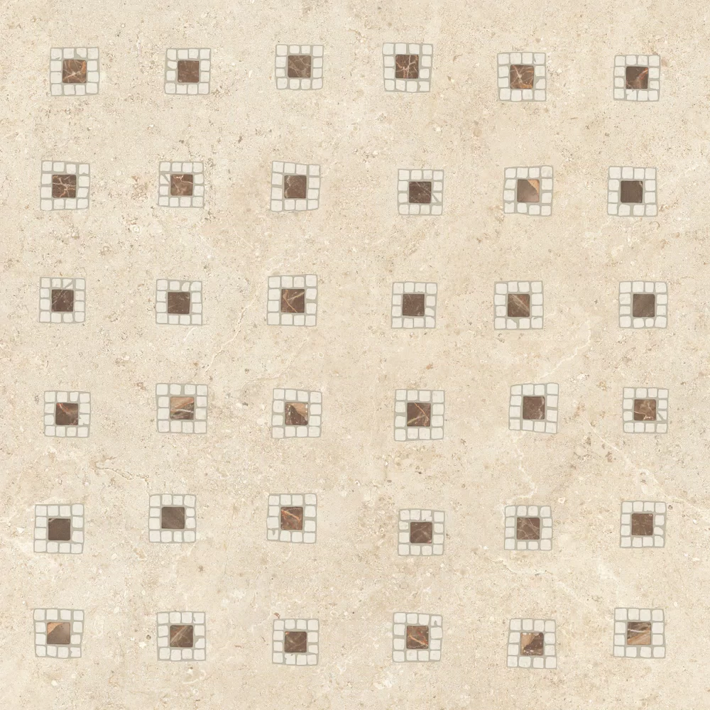 Carreau Beige Orosei, effet pierre, 120x120, finition Antique 3D.