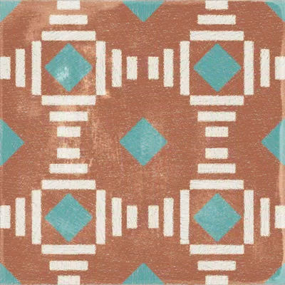 Piastrella Play Play Labyrinth Clay di ABK in multicolore, finitura Naturale, 20x20, spessore 8.5 mm.