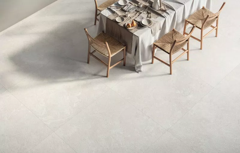 F03 MIDI MELANGE BLANC 120X120