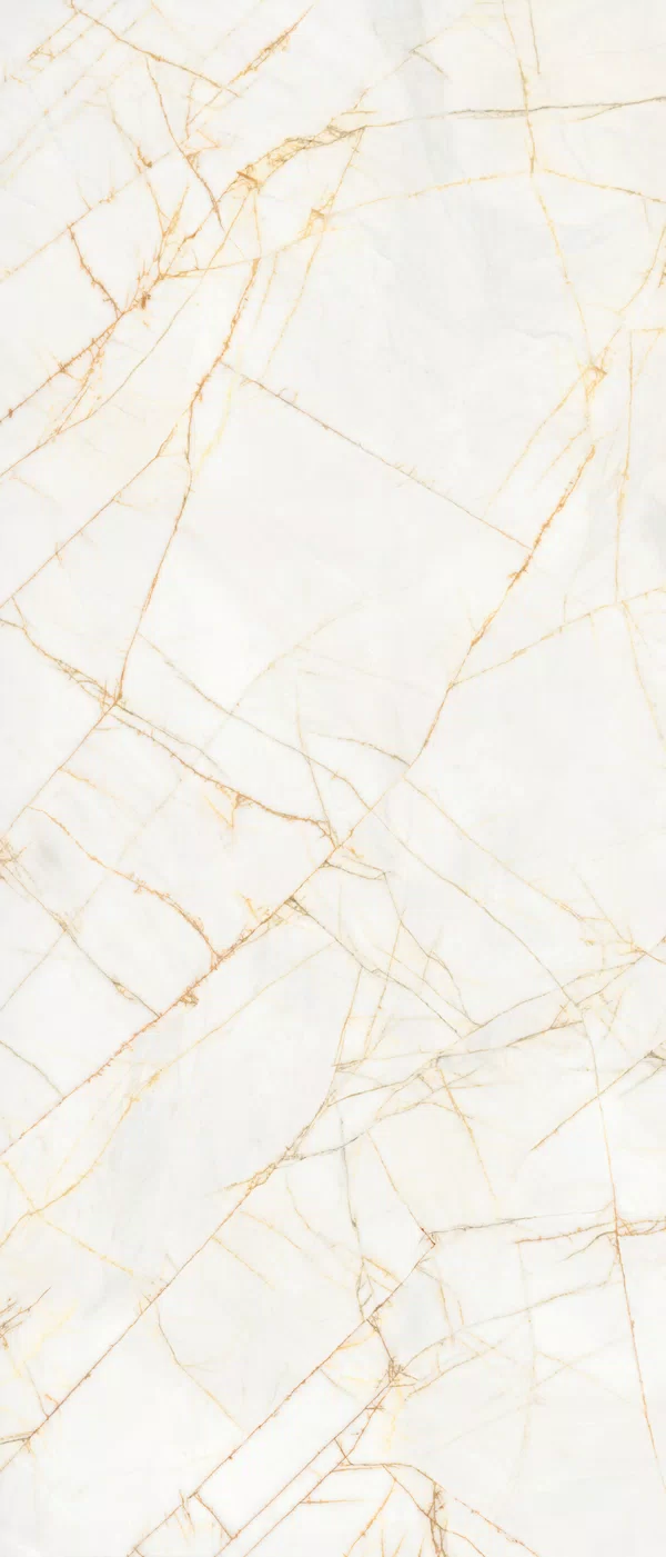 Marble-effect White tile from the Supreme Hedonism collection by Flaviker, size 120x280, Lux 3D finish, Rettificato edges.