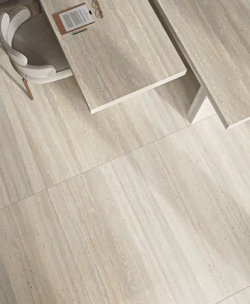 B_03A DORICA CREMA NAT 120X280 + DORICA CREMA ANTIQUE 3D 60X120