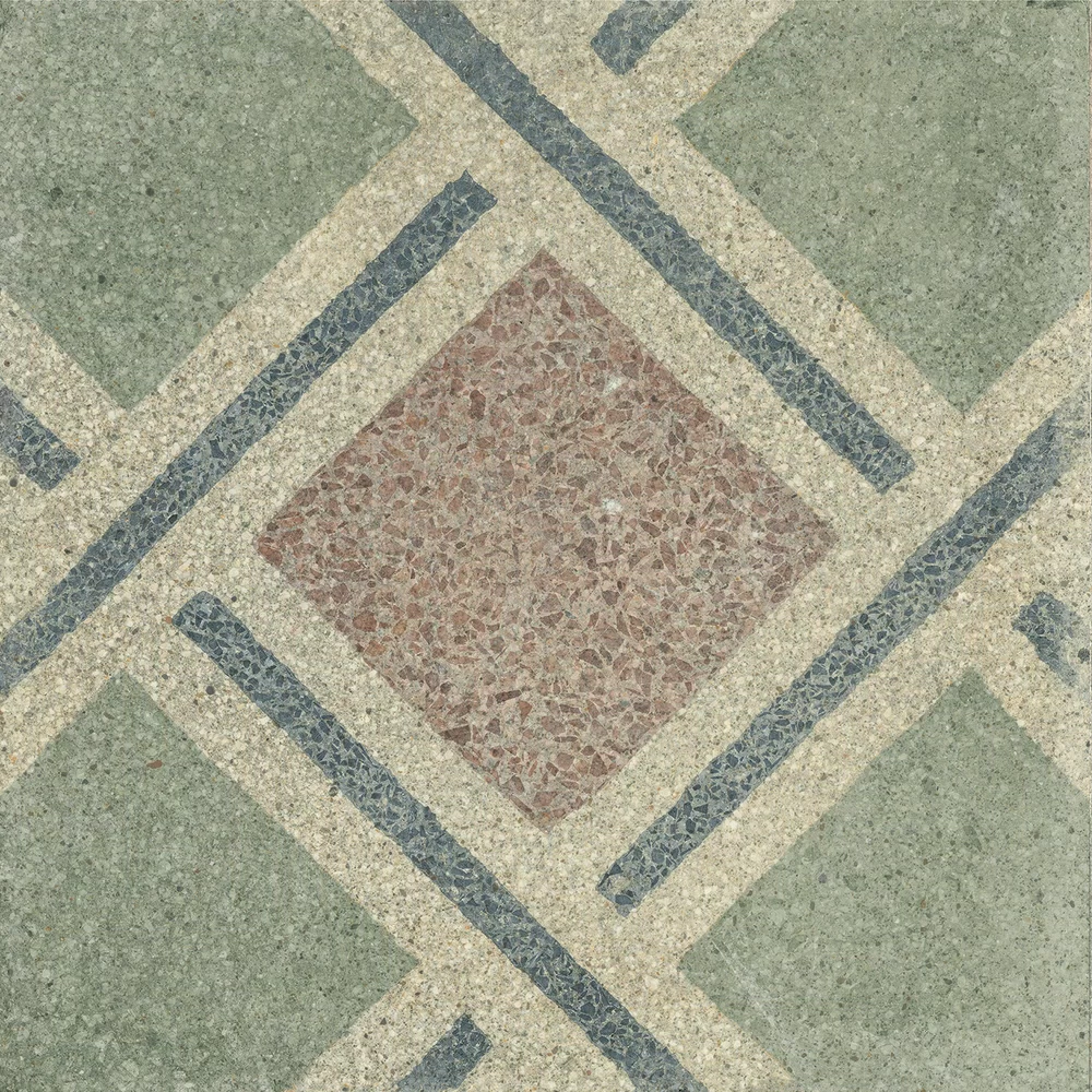 Play Play Concrete Retrò C Fliese von ABK in Mehrfarbig, Oberfläche Natürlich, 20x20, Stärke 8.5 mm.
