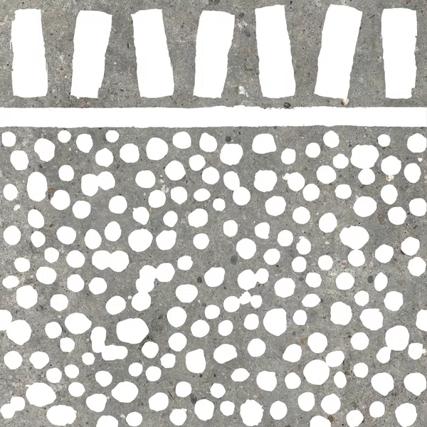 Carreau Poetry Stone Fringe Grey par ABK en gris, finition Naturel, 60x60, épaisseur 8.5 mm.