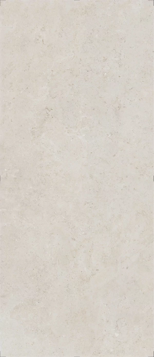 Orosei Bone tile by Gardenia&Ariana in white, Natural finish, 120x280, 6 mm thickness.